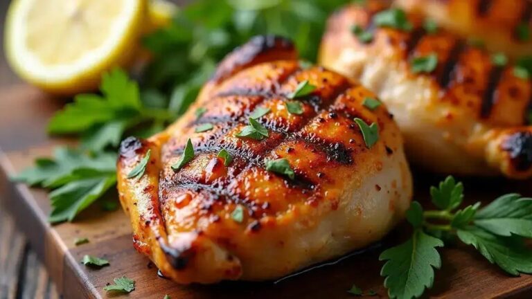Grilled Chicken Thighs with Paprika and Lemon Recipes