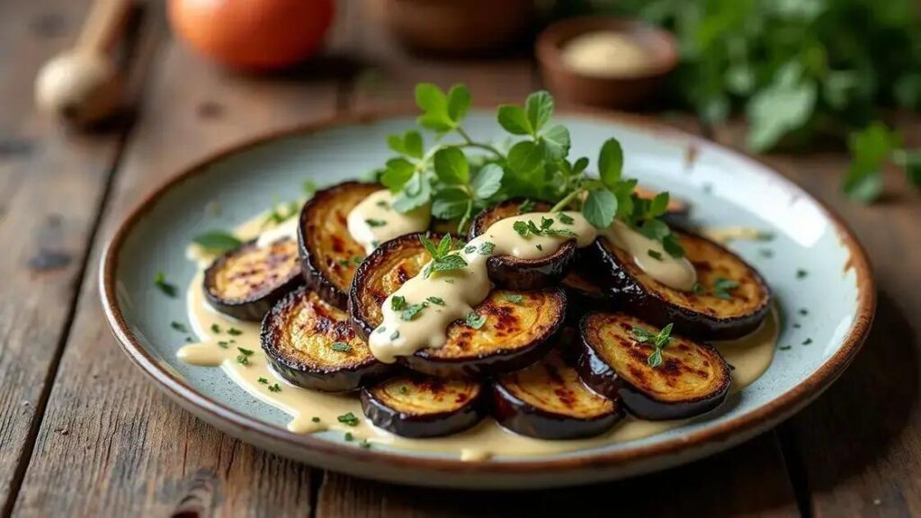 Grilled Eggplant with Tahini Sauce: Wellness Recipes for Men