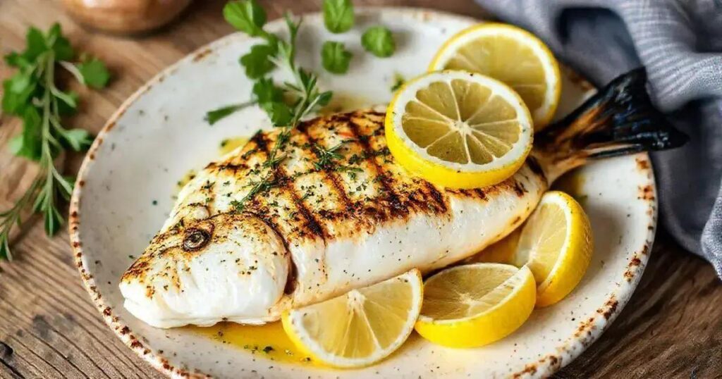 Grilled Halibut and Lemon Recipes for Healthy Fats