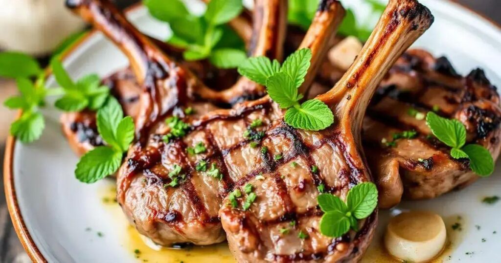 Grilled Lamb Chops with Mint and Garlic Recipes: Healthy Hormones