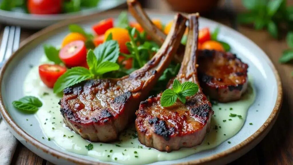Grilled Lamb Chops with Mint Yogurt Sauce: A Hormonal Health Recipe