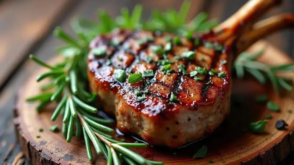 Grilled Lamb Chops with Rosemary and Garlic for Men’s Wellness