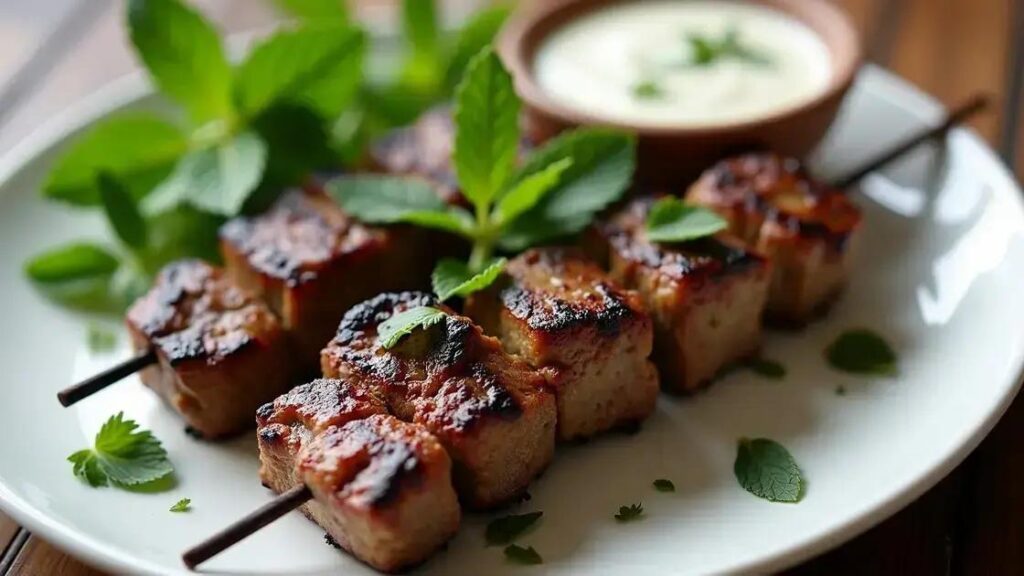 Grilled Lamb Skewers with Mint and Yogurt Sauce: A Delightful Recipe