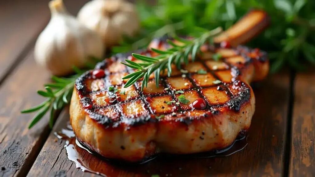 Grilled Pork Chops with Rosemary and Garlic Boost Testosterone