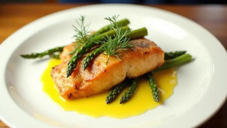 Grilled Salmon and Asparagus Recipes with Lemon Dill Sauce