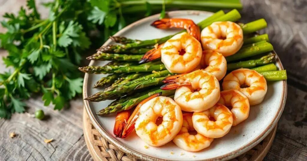 Grilled Shrimp and Asparagus Recipes with Lemon Zest