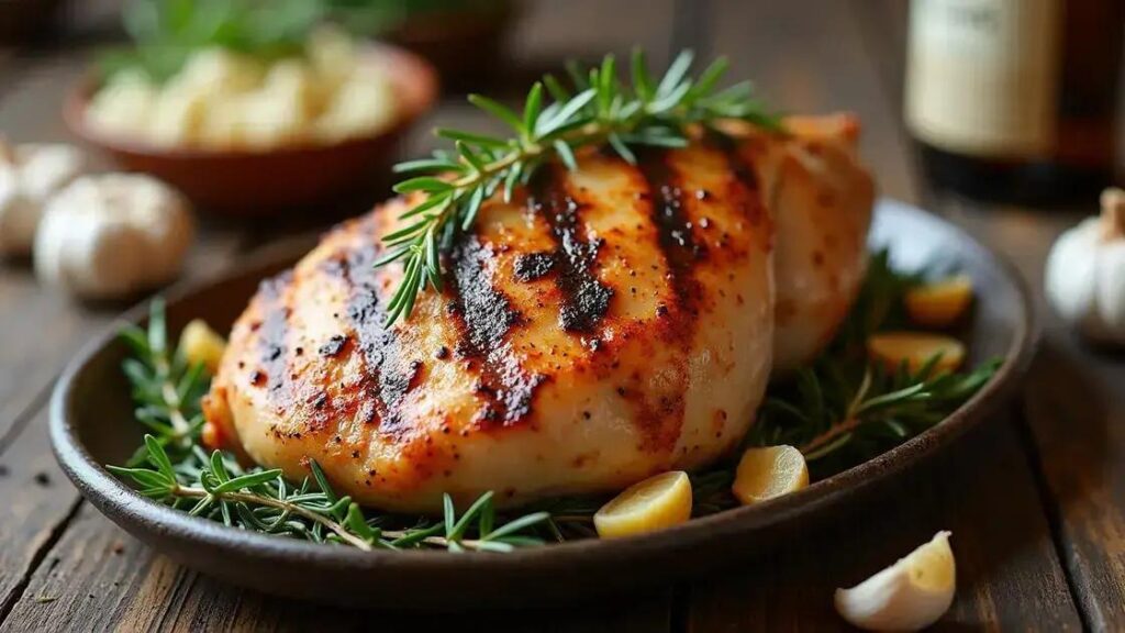 Grilled Turkey Breast with Garlic and Rosemary for Hormonal Support