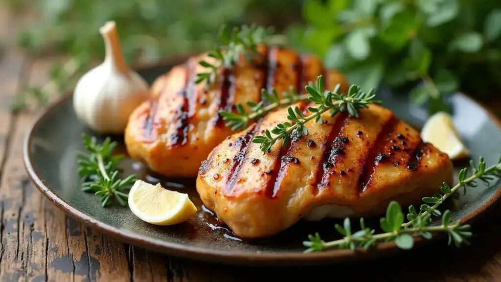 Grilled Turkey Breast with Garlic and Thyme Recipes