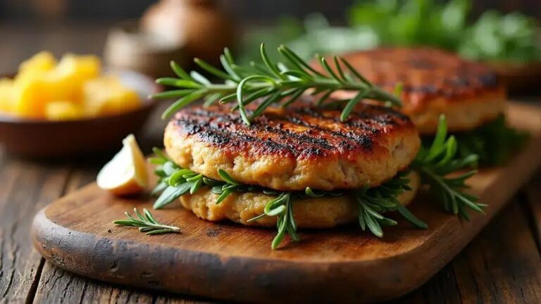 Grilled Turkey Burgers with Garlic and Rosemary Recipes