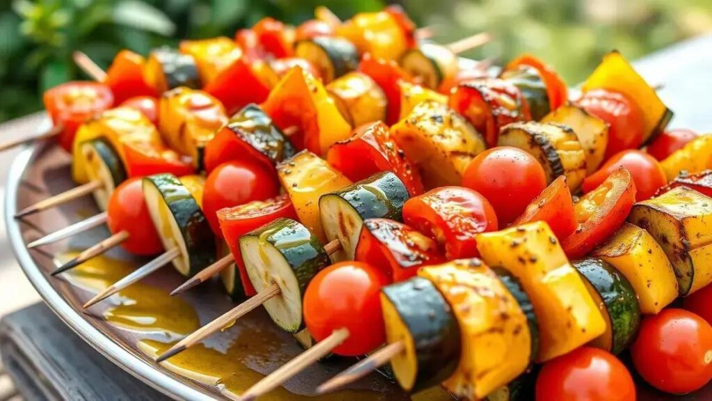 Grilled Vegetable Skewer Recipes with Olive Oil for Testosterone
