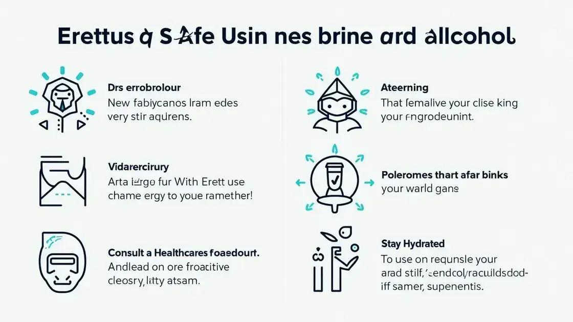 Guidelines for Safe Use of Erettus with Alcohol