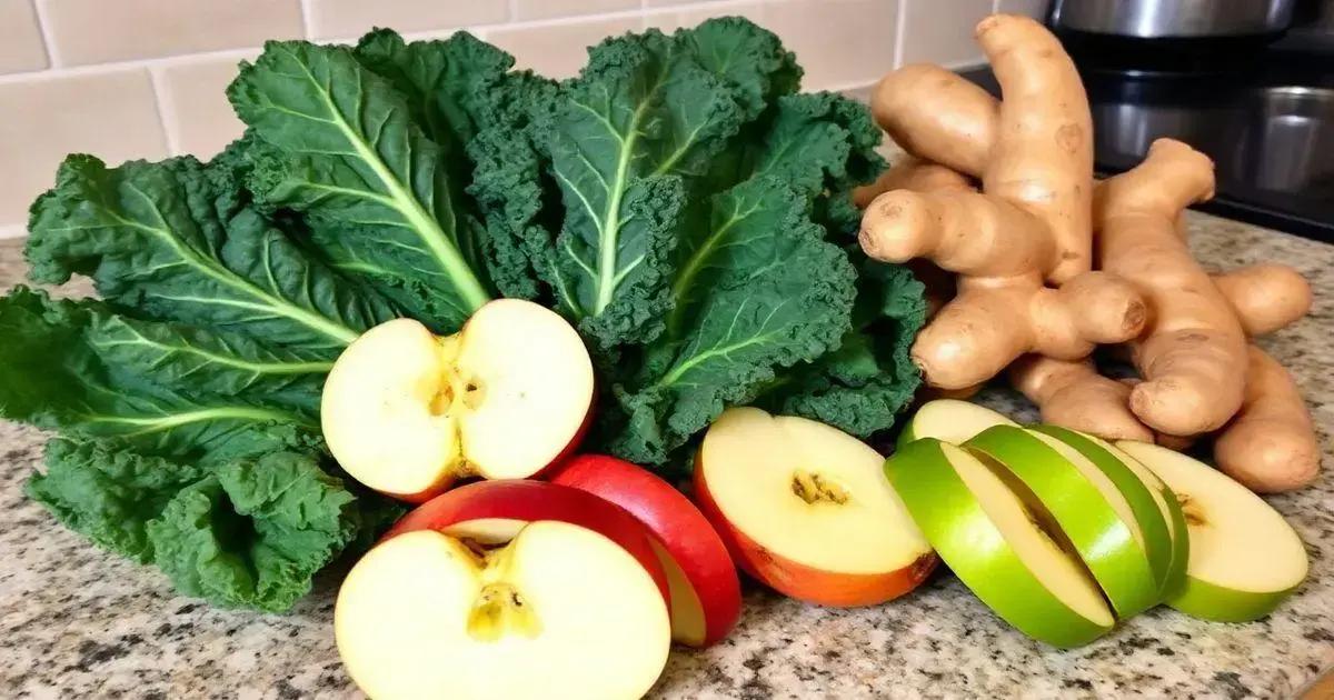 Health Benefits of Apple, Kale, and Ginger