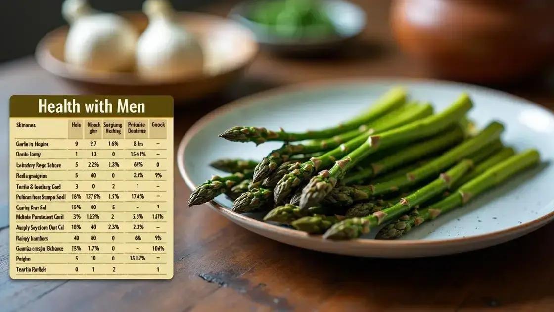 Health Benefits of Asparagus for Men