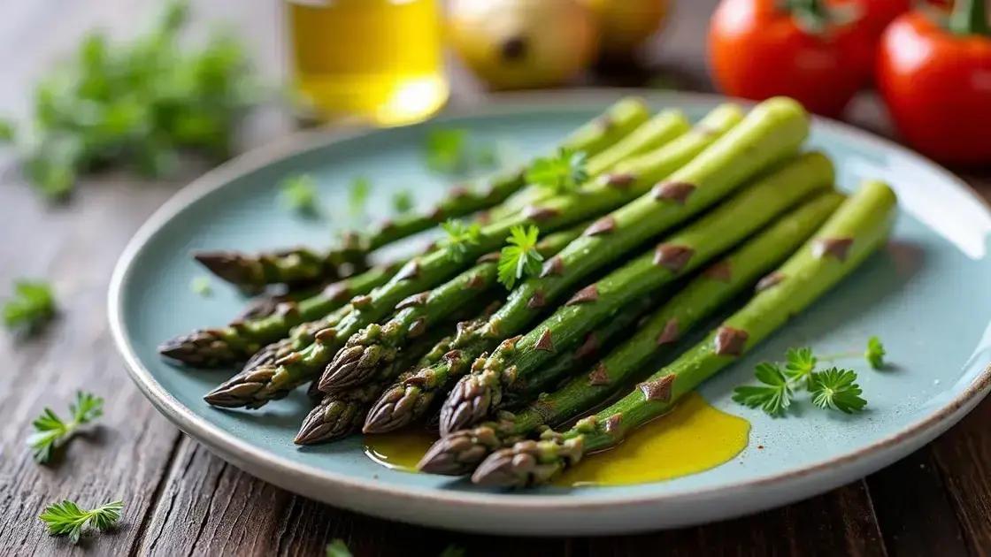 Health Benefits of Asparagus with Olive Oil