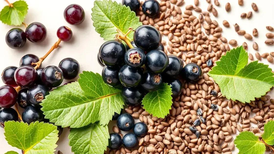 Health Benefits of Black Currants and Chia Seeds