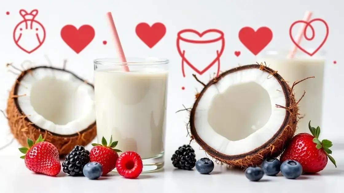 Health Benefits of Coconut Milk and Berries