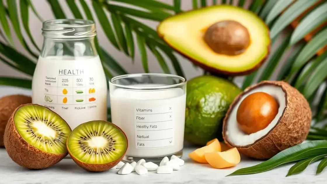 Health Benefits of Kiwi, Avocado, and Coconut Milk