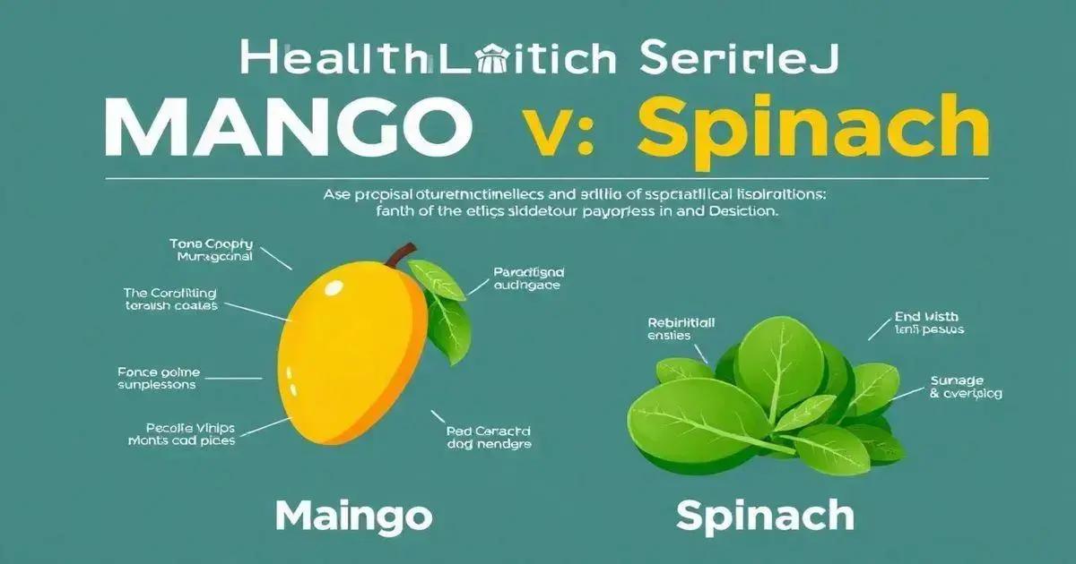 Health Benefits of Mango and Spinach