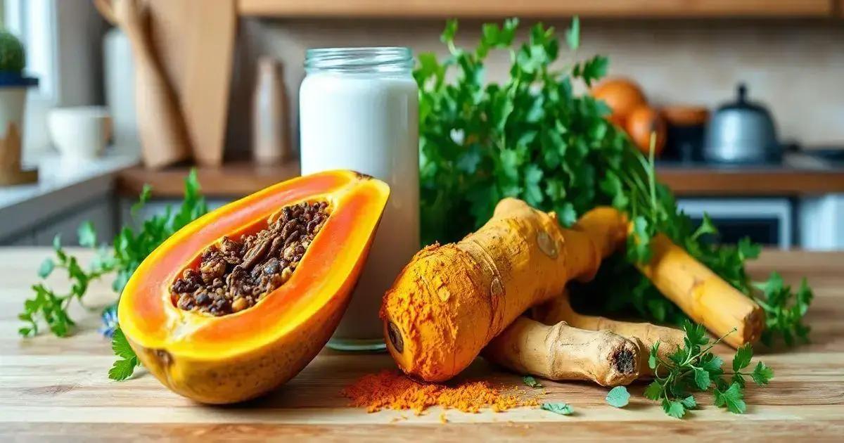 Health Benefits of Papaya, Turmeric, and Coconut Milk