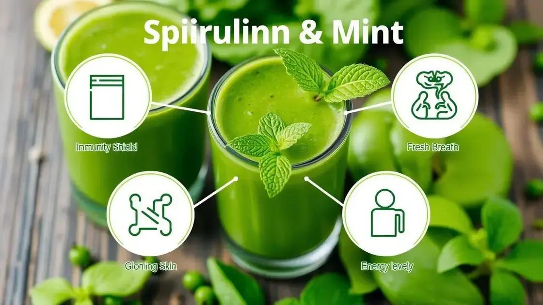 Health Benefits of Spirulina and Mint
