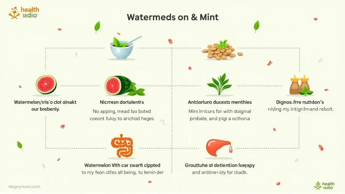 Health Benefits of Watermelon and Mint