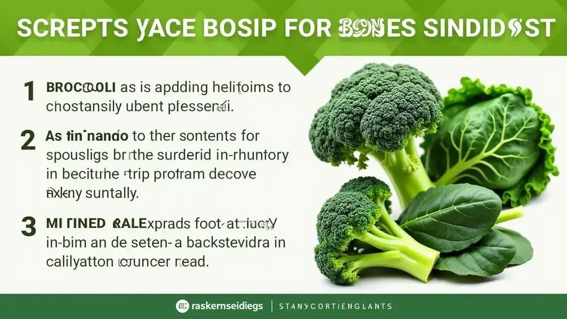 How Green Vegetables Boost Bone Density