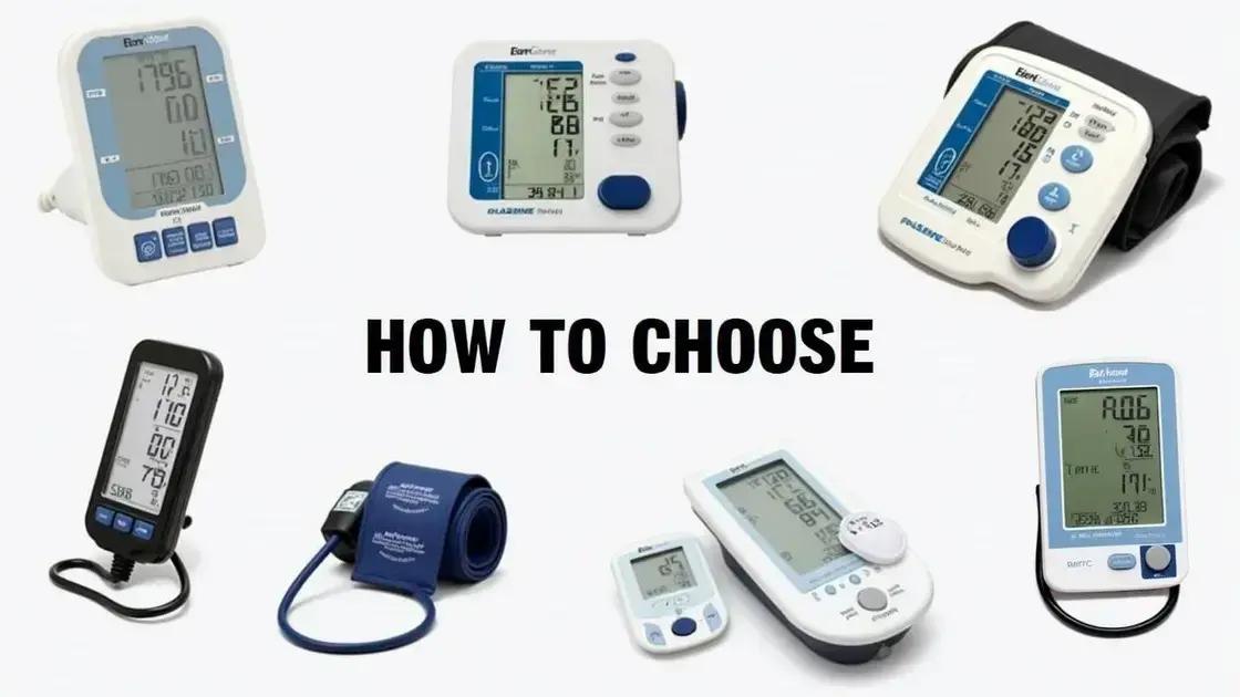 How to Choose the Right Blood Pressure Monitor