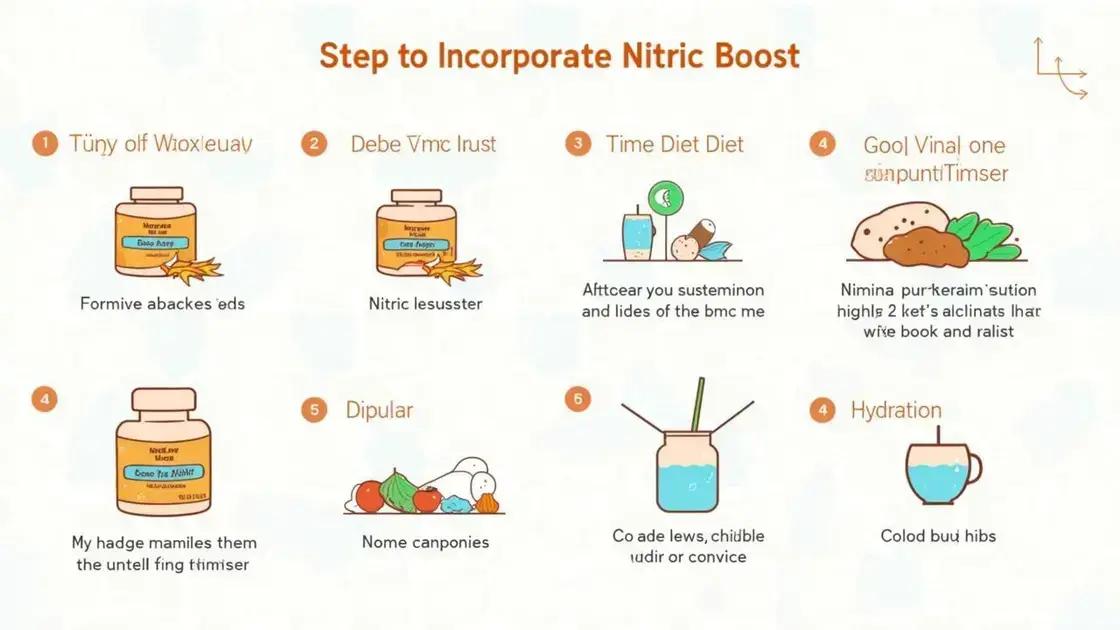 How to Incorporate Nitric Boost into Your Routine