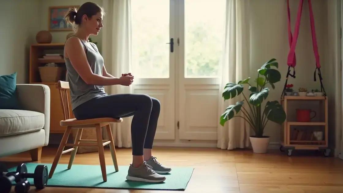 How to Integrate Seated Workouts into Your Routine