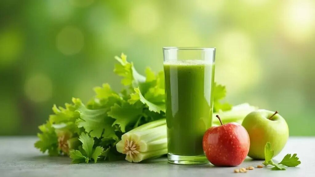 How to Make a Green Apple and Celery Juice for Detoxification