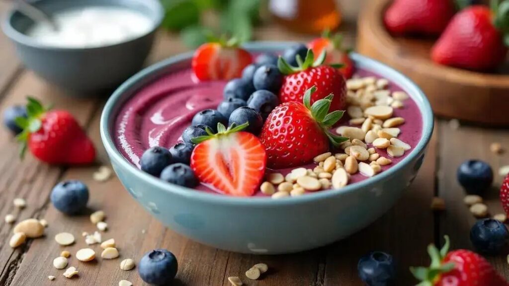 How to Make a High-Protein Smoothie Bowl with Berries