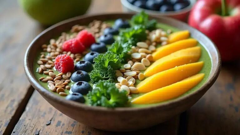 How to Make a Hormonal Balance Smoothie with Kale and Mango