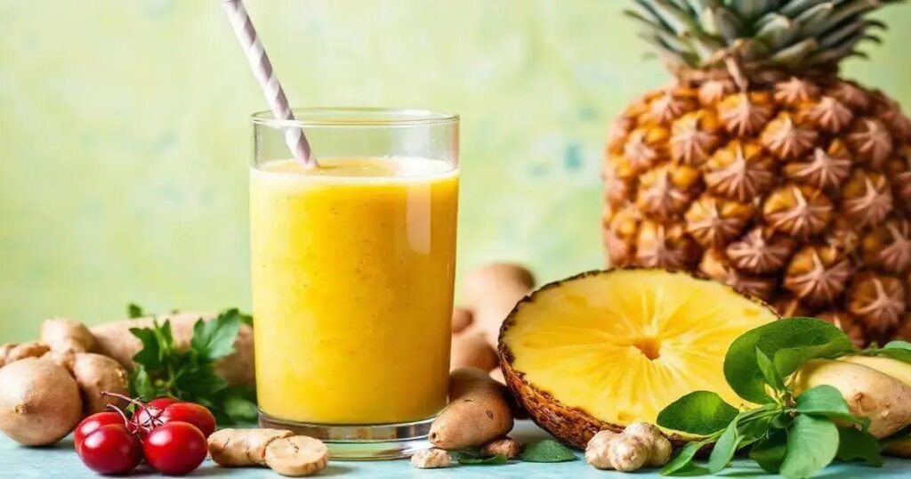 How to Make a Hormonal Boost Smoothie with Pineapple and Ginger