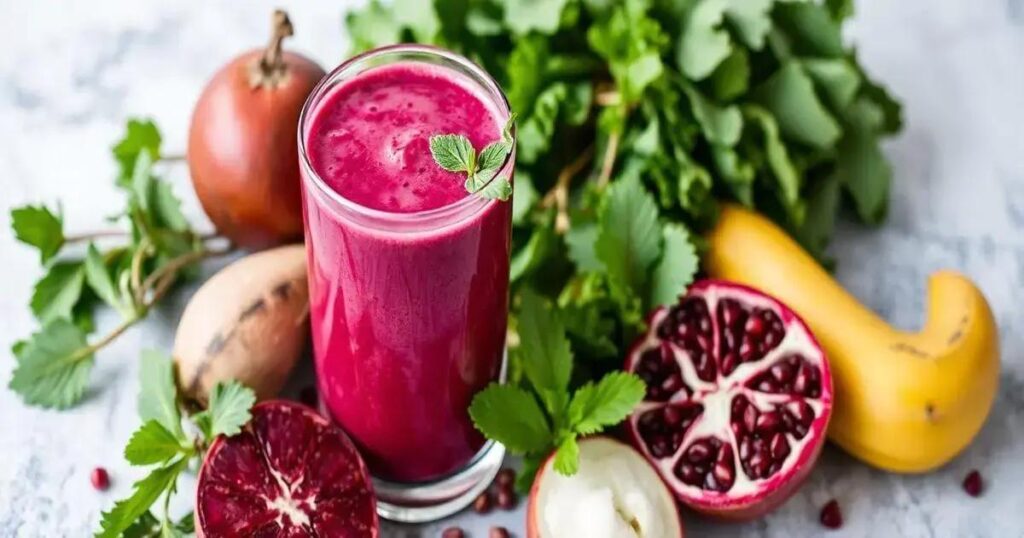 How to Make a Hormonal Support Smoothie with Beetroot & Pomegranate