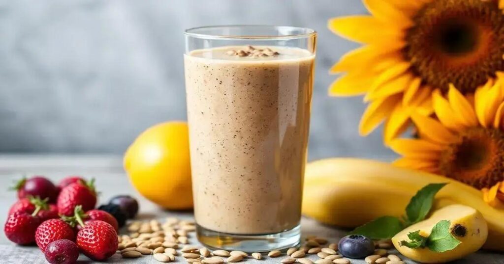 How to Make a Nut-Free Protein Smoothie with Sunflower Butter