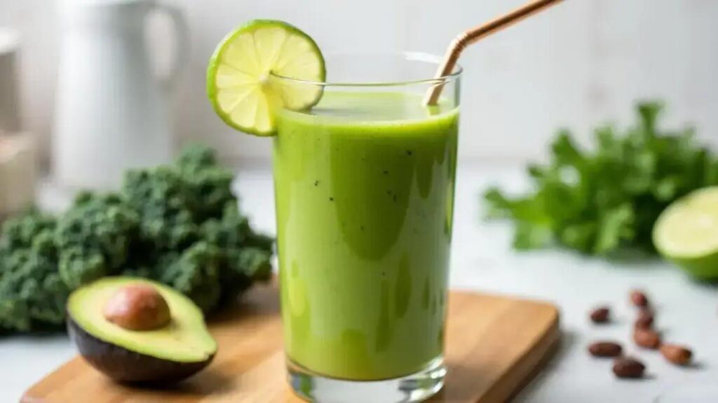 How to Make a Smoothie with Avocado, Kale, and Lime