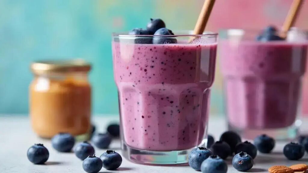 How to Make a Smoothie with Blueberries and Almond Butter