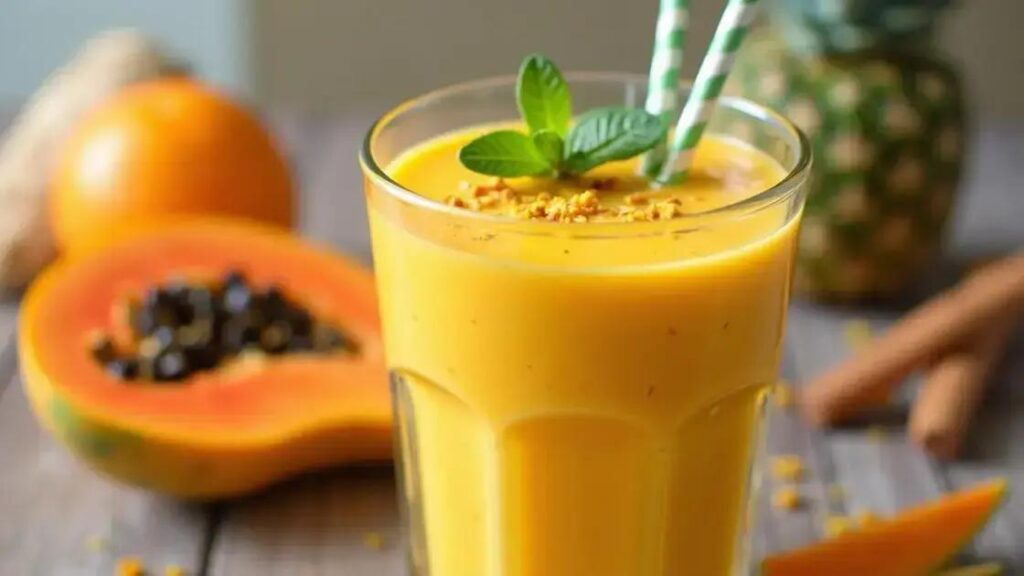 How to Make a Smoothie with Coconut Milk, Papaya, and Turmeric: A Recipe to Try
