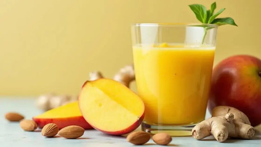 How to Make a Smoothie with Mango, Ginger, and Almond Milk