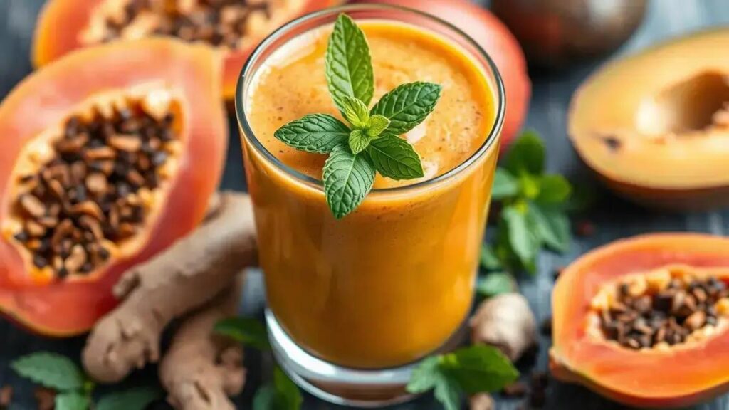 How to Make a Smoothie with Papaya, Ginger, and Maca Root