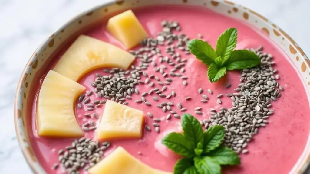 How to Make a Smoothie with Pineapple, Ginger, and Chia Seeds