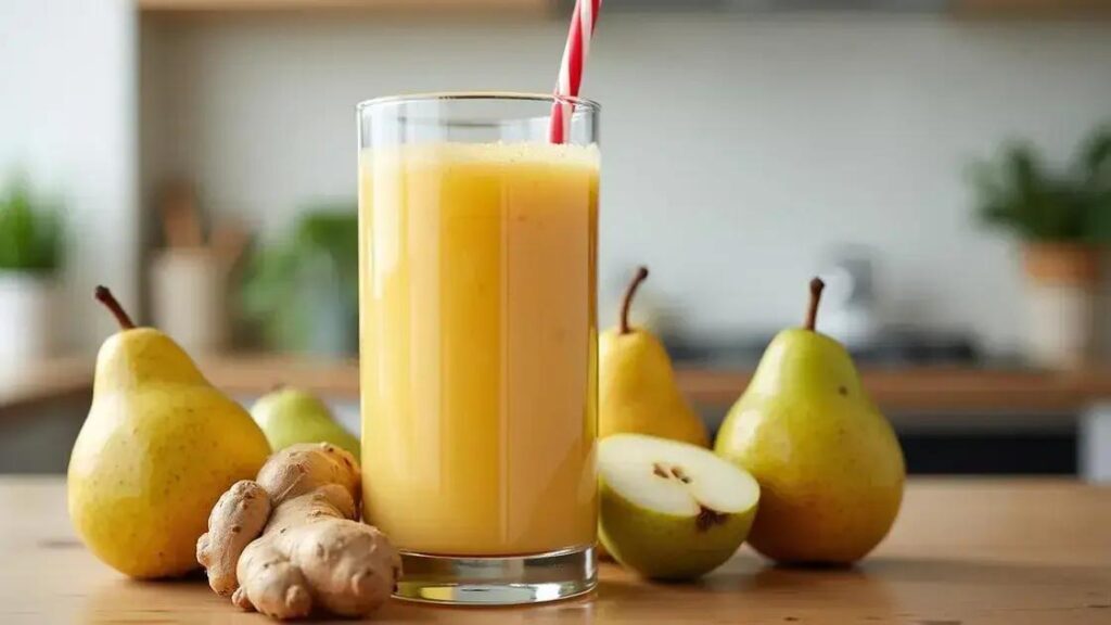 How to Make a Testosterone-Boosting Smoothie with Pear and Ginger