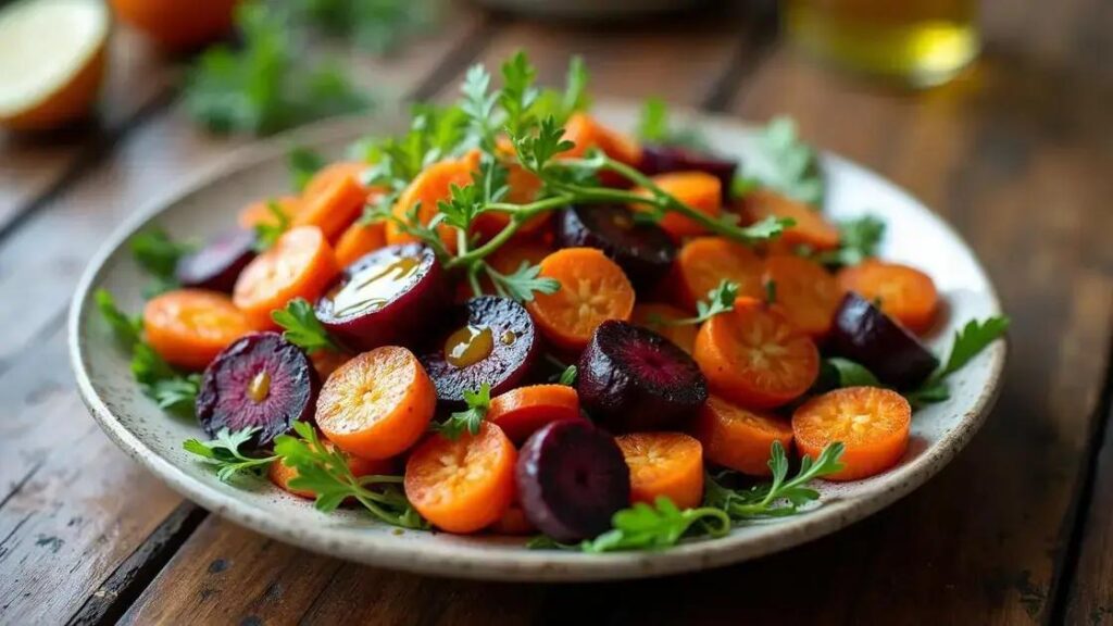 How to Make a Warm Salad with Roasted Root Vegetables