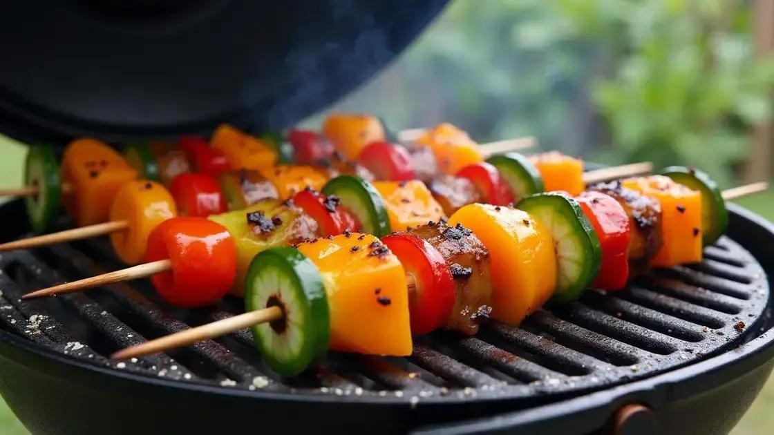 How to Perfectly Grill Vegetable Skewers