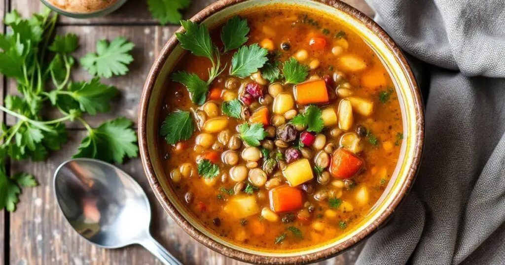 How to Prepare a High-Fiber Lentil and Vegetable Soup