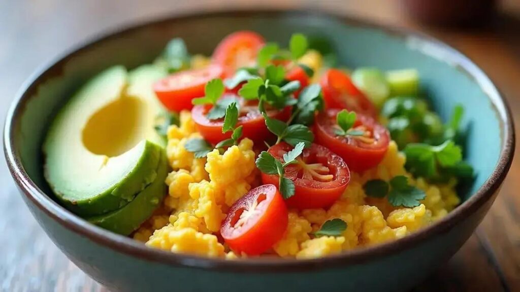 How to Prepare a High-Protein Breakfast Bowl with Eggs and Avocado