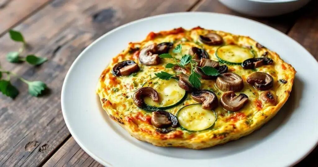 How to Prepare a High-Protein Frittata with Zucchini and Mushrooms
