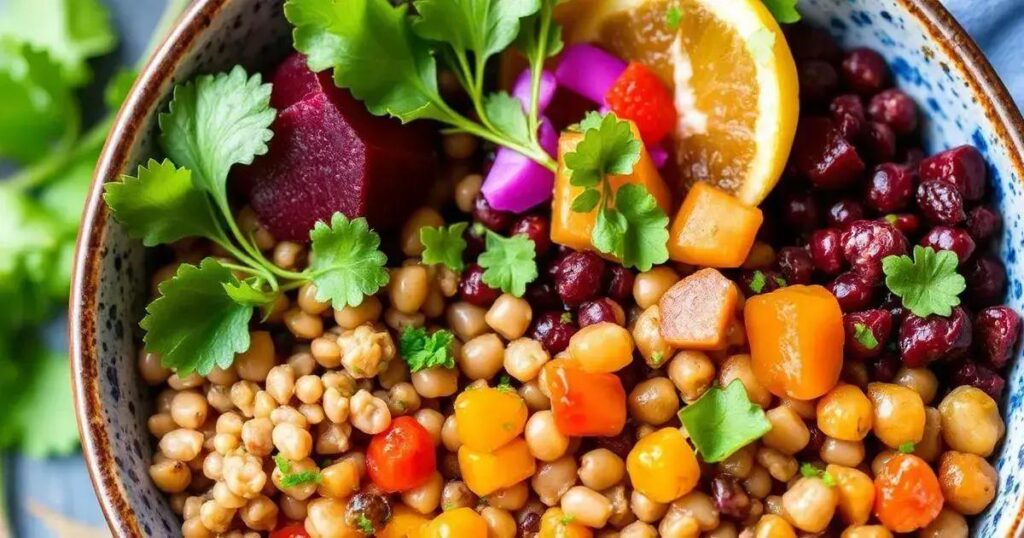 How to Prepare a High-Protein Lentil and Beet Bowl