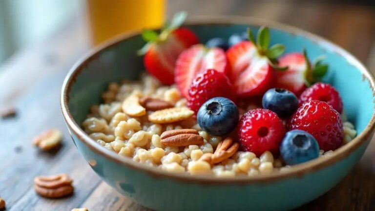 How to Prepare a Power Breakfast with Oatmeal, Nuts, and Berries