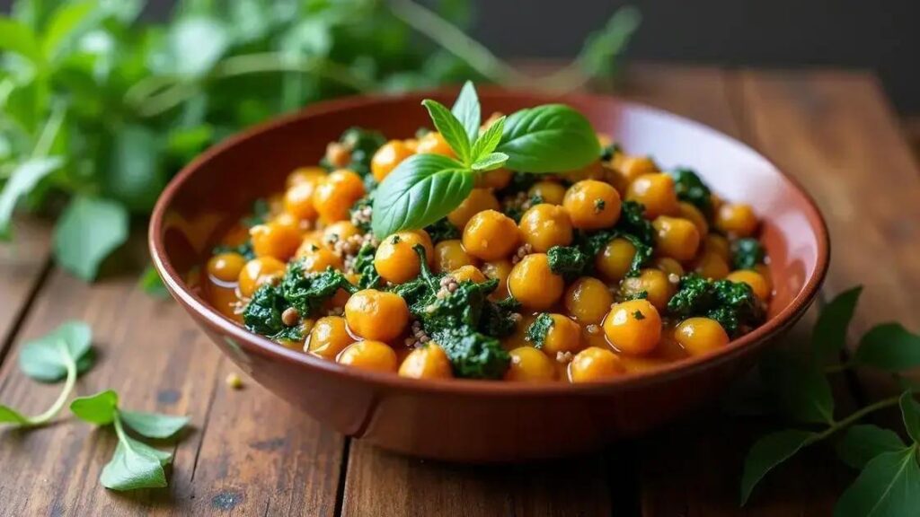 How to Prepare a Protein-Rich Chickpea and Spinach Curry
